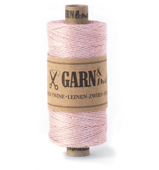 Heftzwirn Leinen Puderrosa