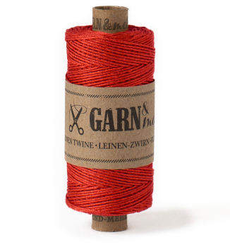 Heftzwirn Leinen Rot