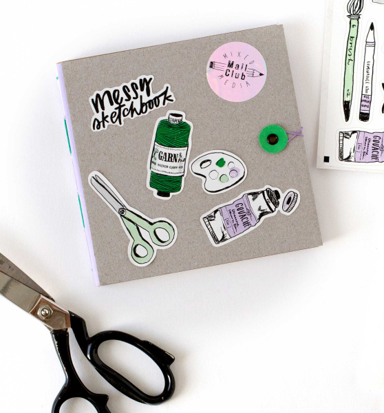 DIY kit Messy Sketchbook | GARN&MEHR X Landletterei