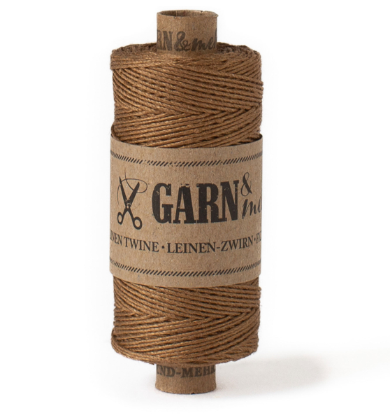 Heftzwirn Leinen Haselnuss