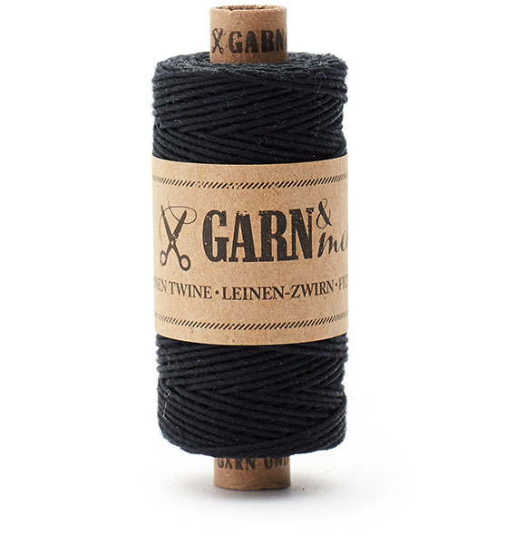 linen twine black