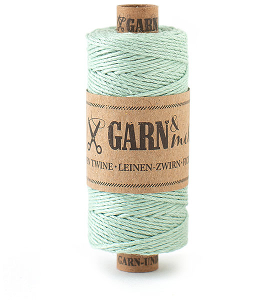 Linen Twine sage, 100 percent flax