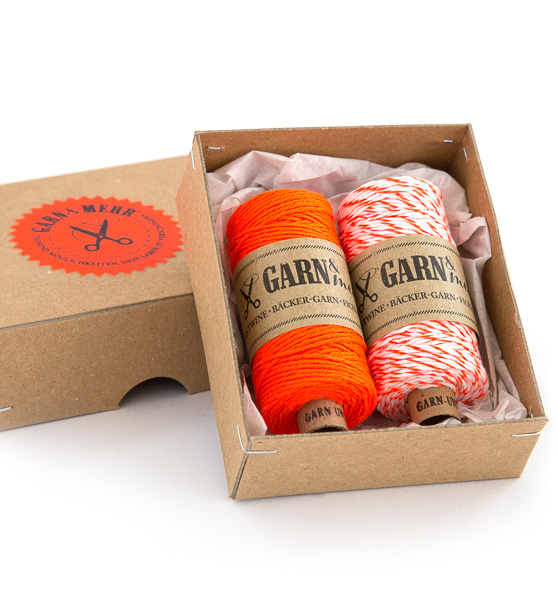 Yarn set orange kiss in neon orange