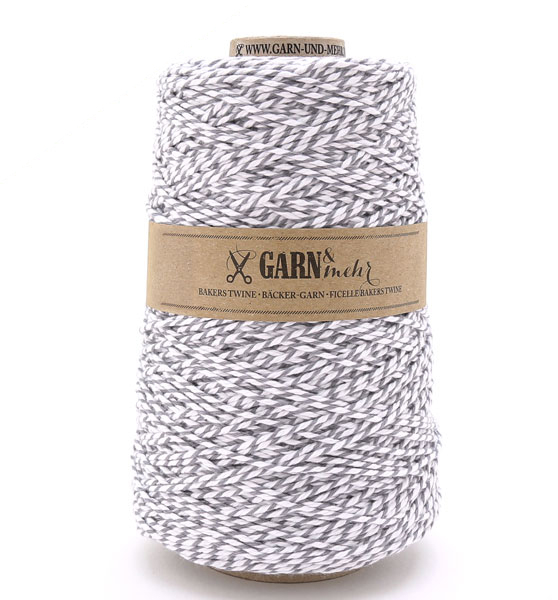 Yarn cone, grey-white