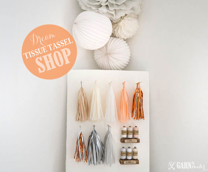 DIY: Seidenpapier-Quasten Girlande / The perfect tissue tassel